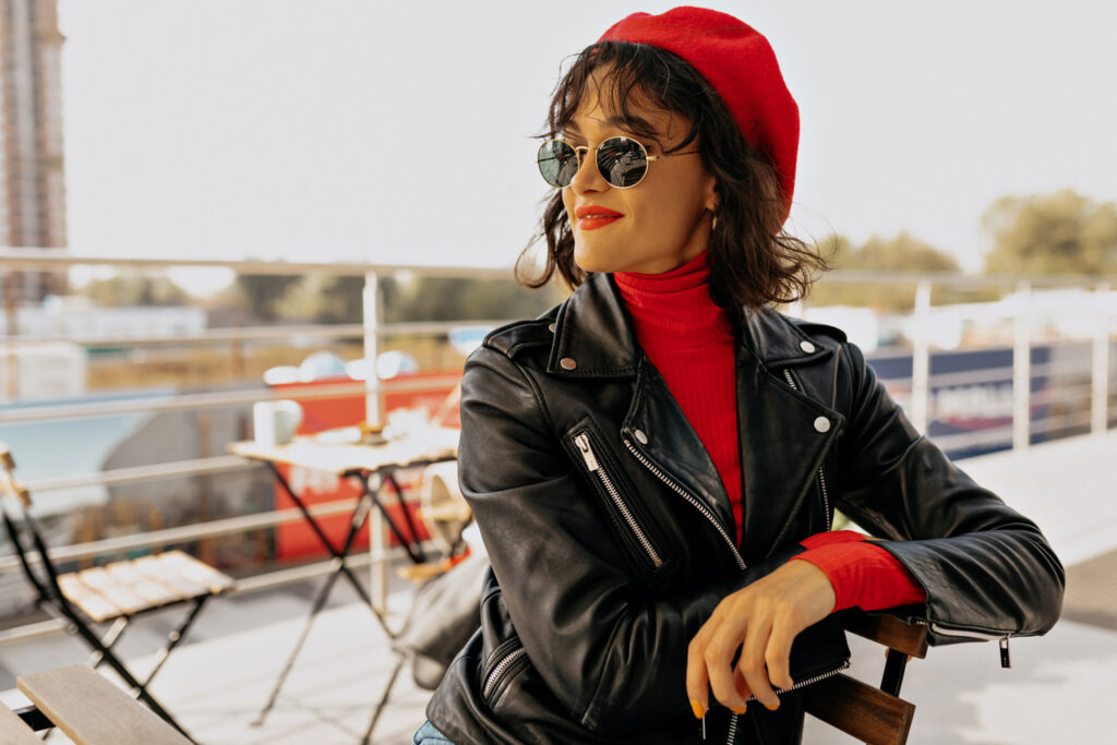 close-up-portrait-stylish-charming-woman-red-beret-with-red-lips-sitting-outdoor-terrace